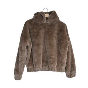 Truth by Republic Women's XS Faux Fur Hoodie Oversized